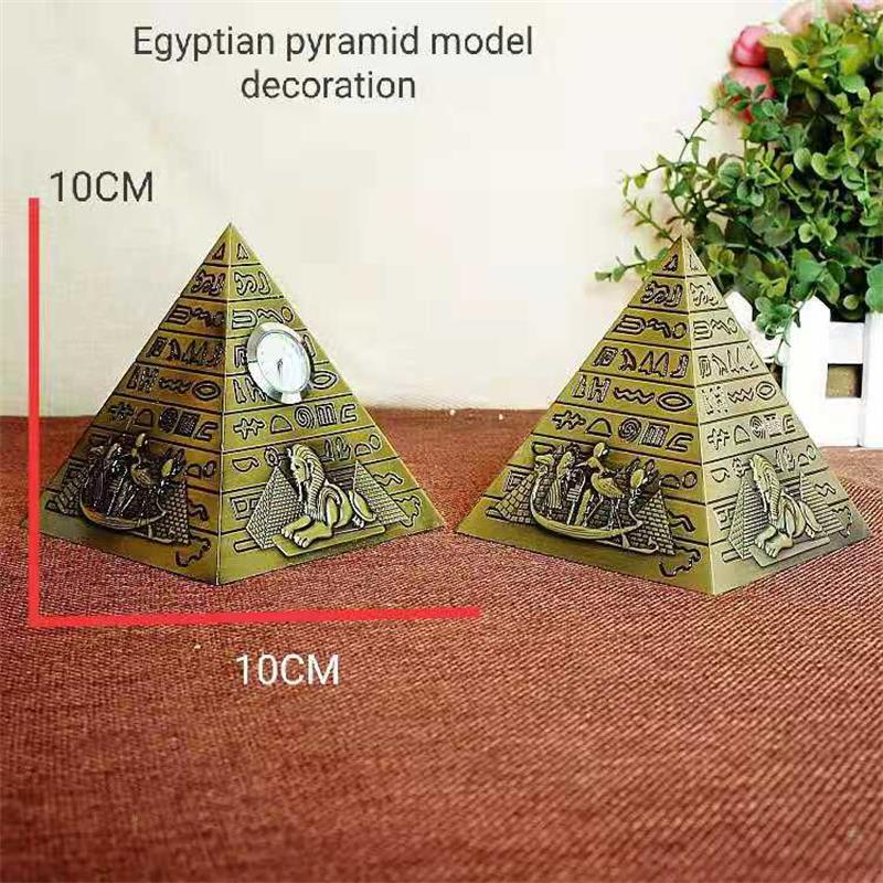 Egyptische piramide model legering ornamenten populaire woonaccessoires kantoor woonkamer decoratie miniatuur beeldje