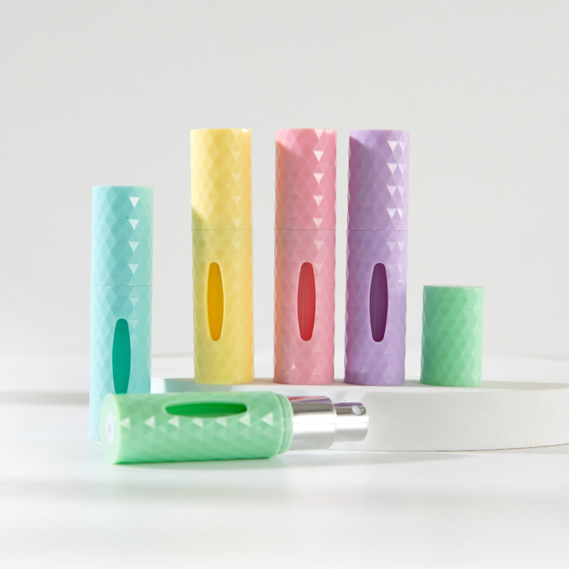 Botella de Perfume de 5/10ml, botella de Perfume recargable portátil con pulverizador, envases cosméticos, atomizador, Mini pulverizador de aluminio para viaje