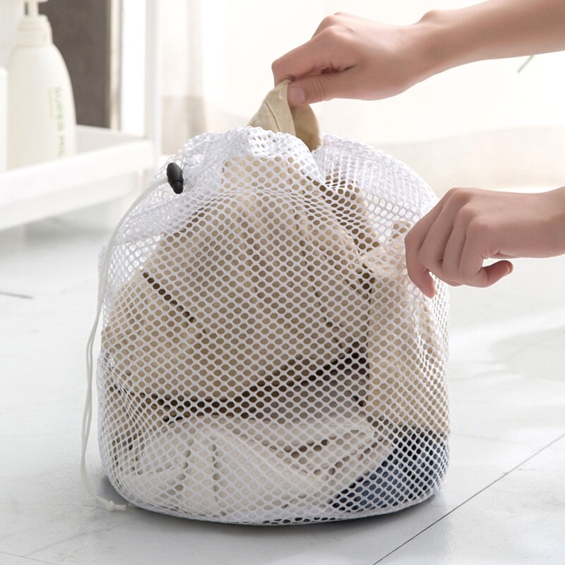 Drawstring Washing Bag Fine Mesh Machine Washing Special Protective Washing Bag Thickened Mesh Bag Large Mesh Washing Bag