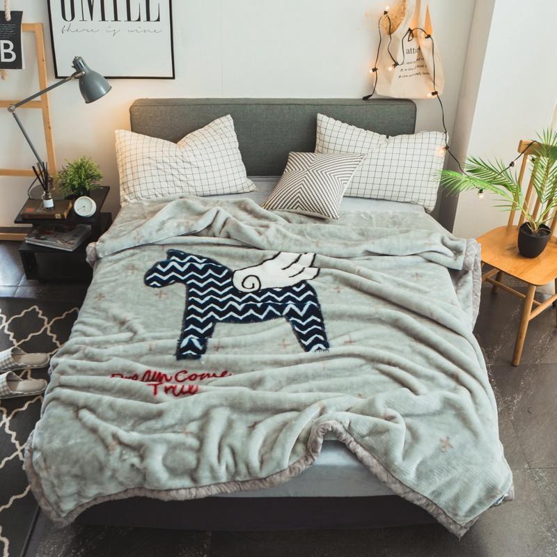 luxuriöse Blumen verrotten Doppel-seite Herbst Winter Dicke Raschel Decken Zwilling Voll Königin Größe Erwachsene freundlicher Polyester Bettlaken: K