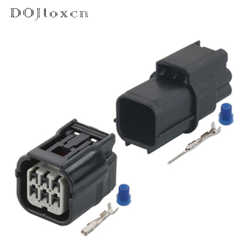 1/5/10/20/50/Sets 6 Pin HV HVG 040 Series Female Male Cable Wiring Connector Auto Spade Plug With Terminal 6188-4908 6189-7040