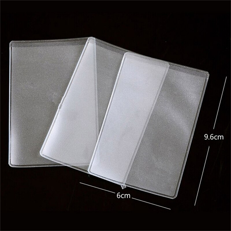 10PCS PVC Credit Card Holder Protect ID Card Business Card Cover Clear Frosted