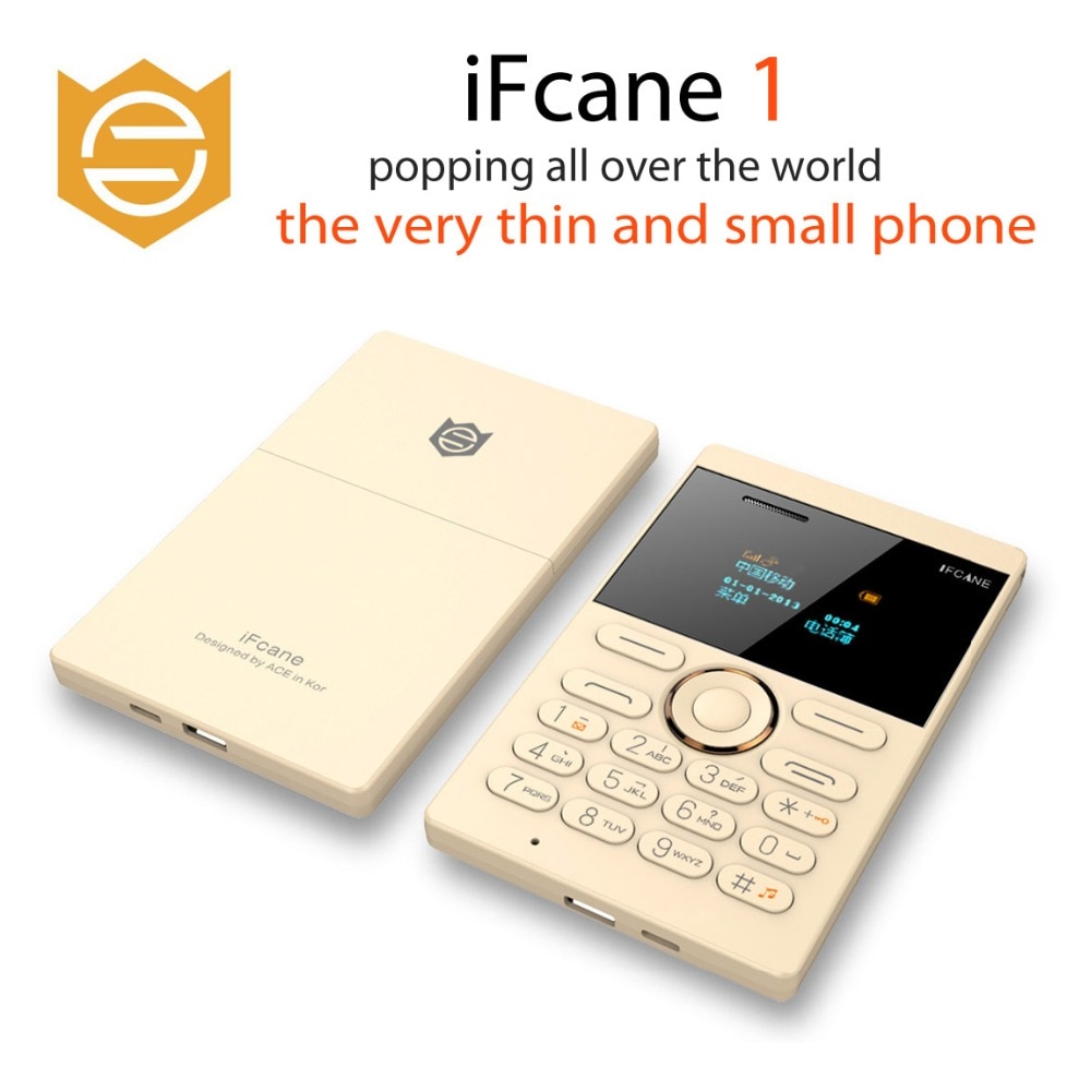 IFcane E1 Small Vibration Ultrathin Card Mini Mobile Cell Phones Support Russian Arabic Hebrew keyboard