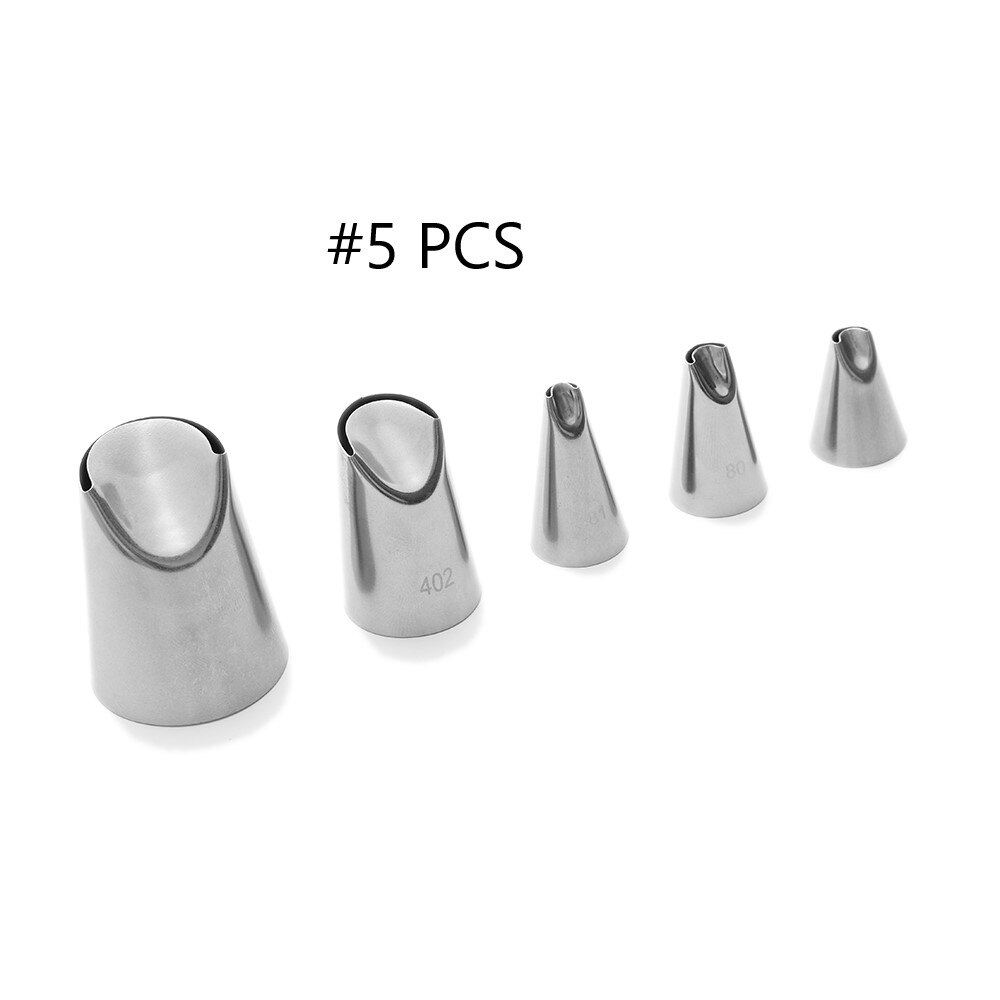 Stainless Steel Russian Nozzle Juju Tulip Icing Piping Tips Cake Baking Ice Cream Making Tools DIY Pastry Decor Accessories: SET