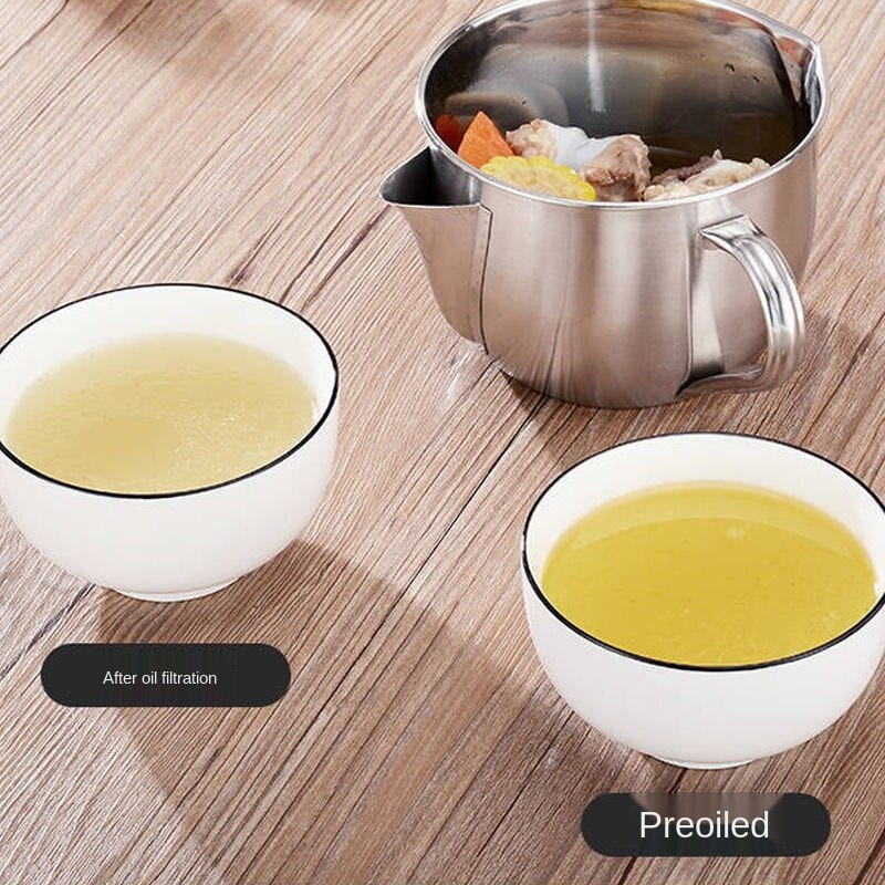304 filtre à huile de ménage d'acier inoxydable produit utile cuisine décoration séparateur d'huile kichen decoracion couverture alimentaire
