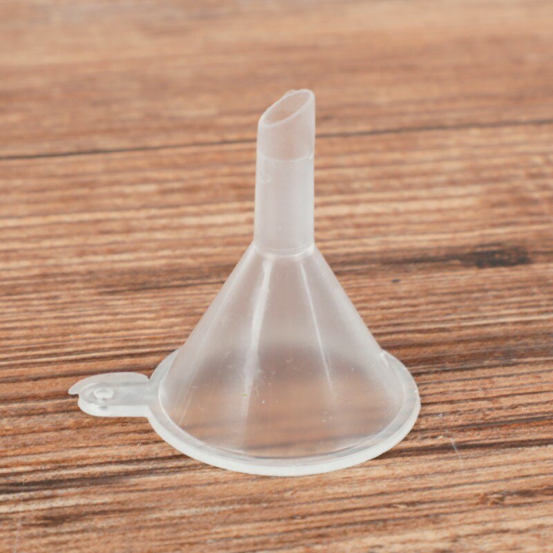 10 stk mini plasttragt parfume diffusor flaske mini flydende olie tragte labs hjælpeværktøj