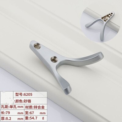 Zinklegering Slaapkamer Kleerhanger Muur Decoratieve Haak Sleutel Sjaal Handtas Opslag Hanger Badkamer Rack: 9