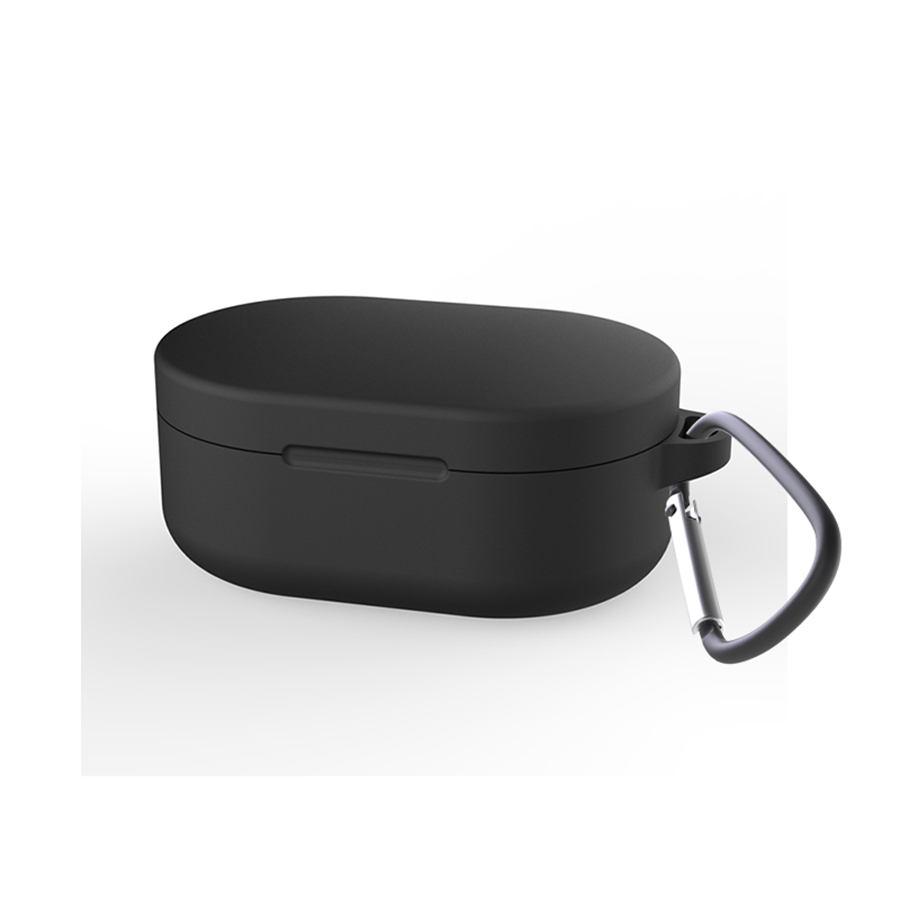 Siliconen Oortelefoon Case Voor Redmi AirDots 2 Oordopjes Beschermhoes Shell Voor Xiaomi Mi Echte Draadloze Oordopjes Basic 2 Cover: 3XS / Black