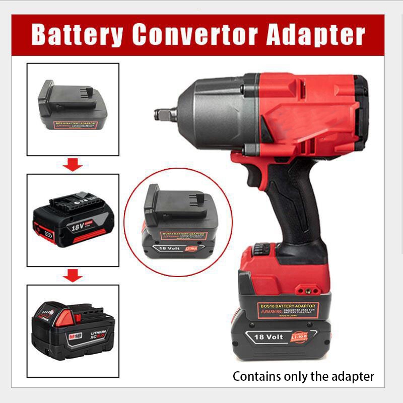 Top BSB18MWL Batterie Elektrische Power Tool Adapter Konverter für 18V Lithium-Batterie BAT618 für 18V M18 Werkzeug