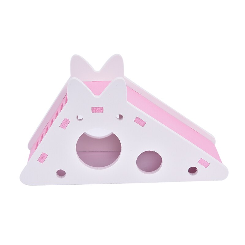 Maison de Hamster en bois avec échelle coulissante pour cochon d'inde, jouet d'exercice mignon, accessoires Cage à Hamster: BPK