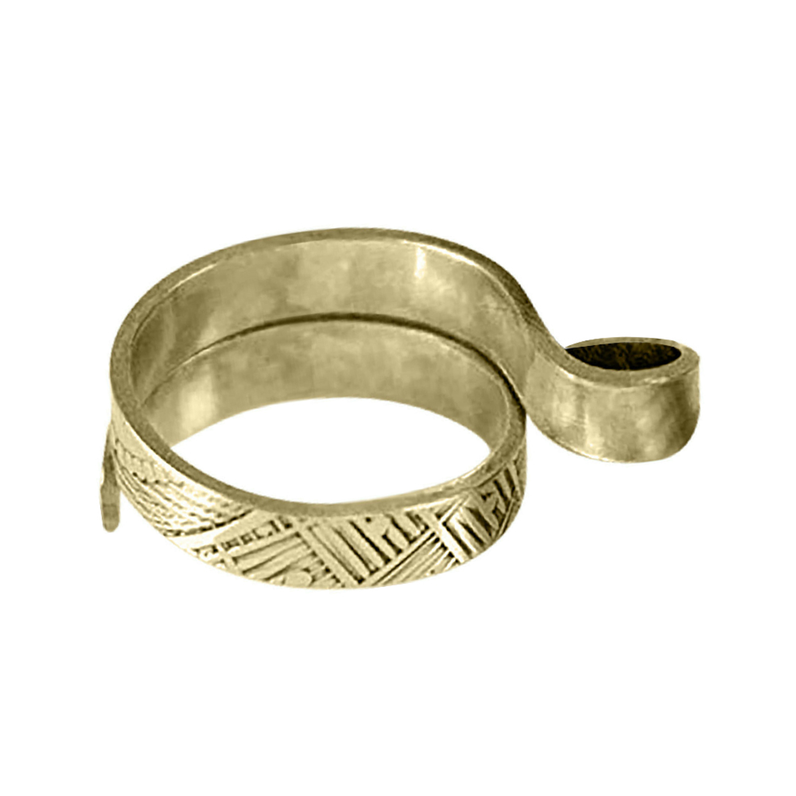 Braided Yarn Guide Retro Finger Holder Craft Sewing Portable Crochet Ring Adjustable Knitting Loop Accessories DIY Decoration: Gold