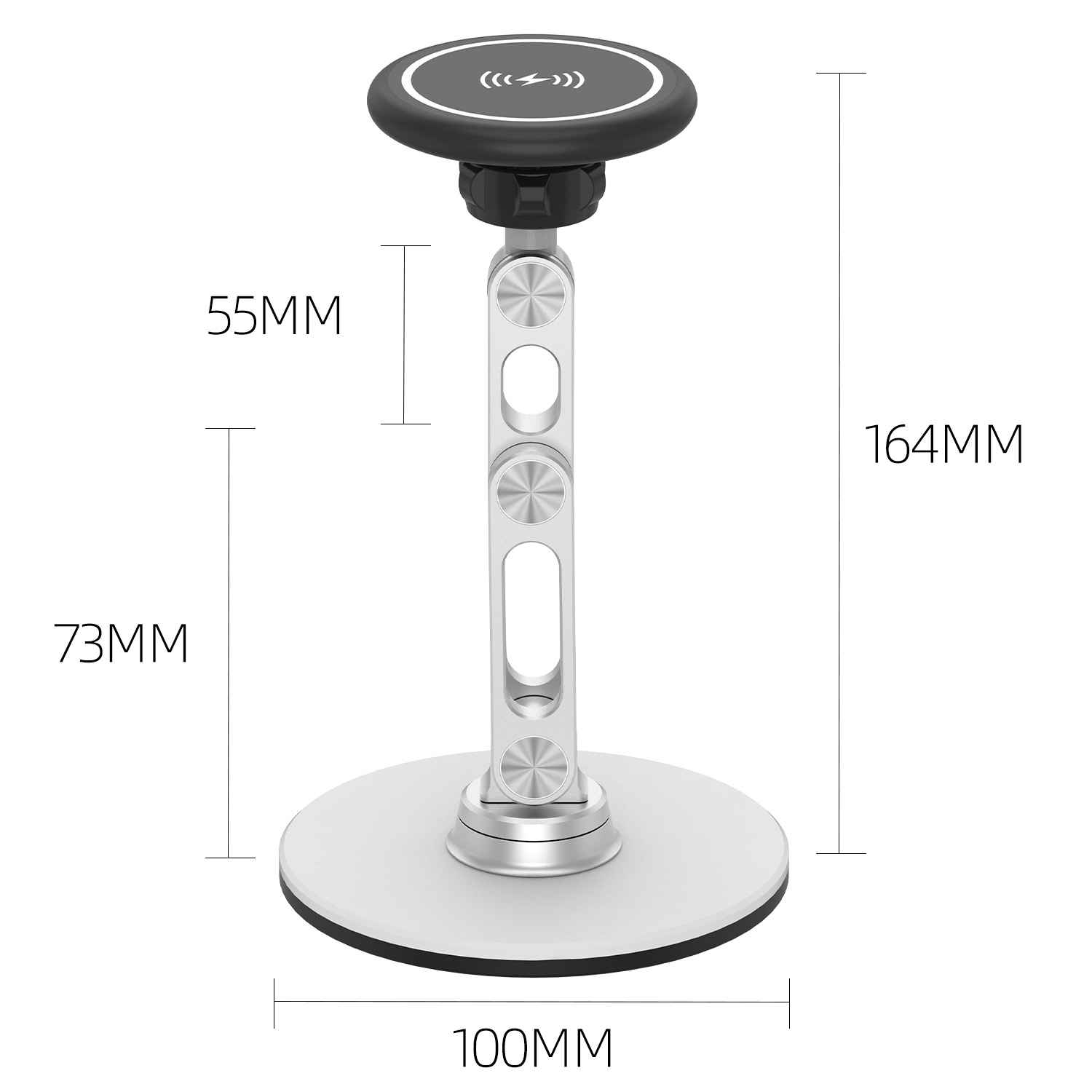 Artpowers Support de support de téléphone magnétique avec chargement sans fil téléphone portable Smartphone téléphone Support de téléphone portable pour iPhone