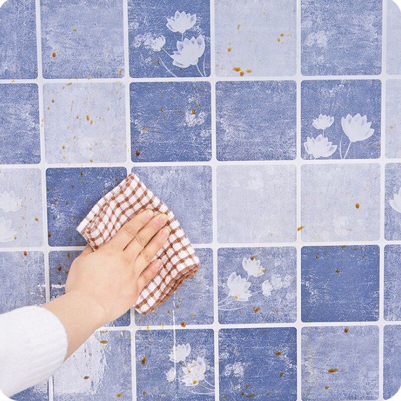 Self-Adhesive Oil-Proof Wall Stickers Kitchen High Temperature Resistance Tile Stickers