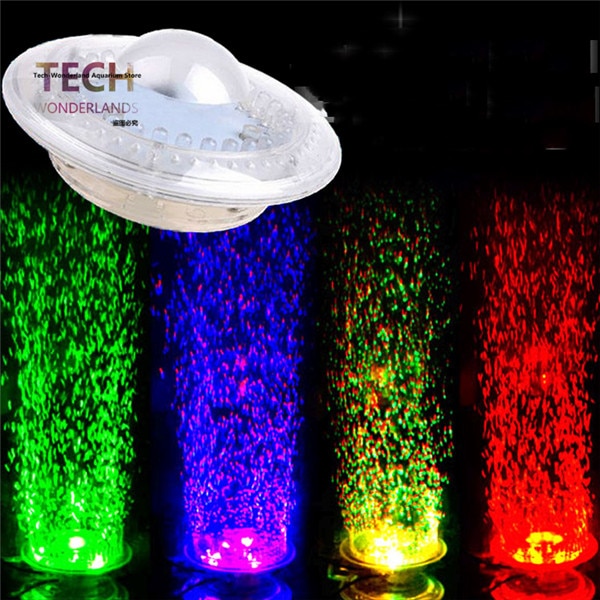 LED dompelpompen bubble lamp met zuignap voor aquarium verhogen air bubble light fish tank landschap 100-240V