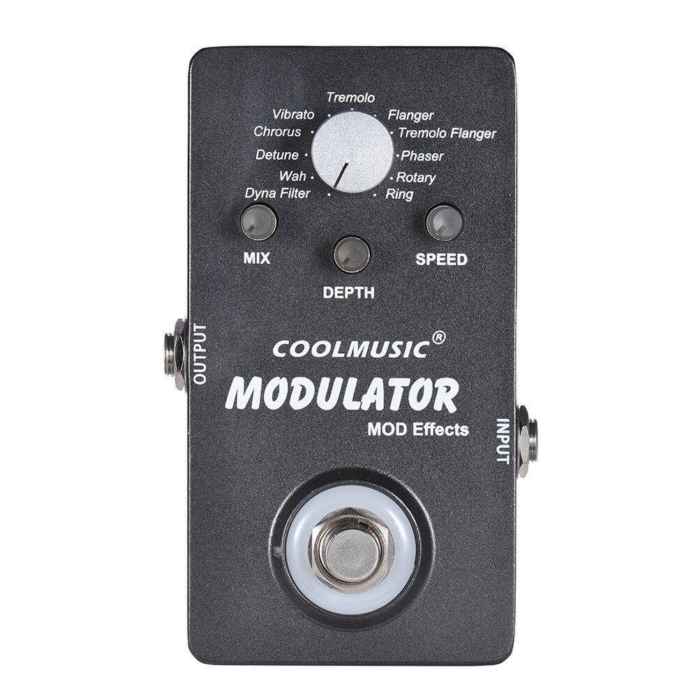 Electric Guitar Digital Modulator Effect Pedal with 11 Modulation Effects True Bypass Full Metal Shell