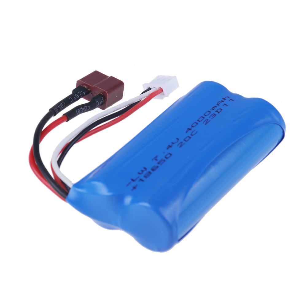 7,4 V 1500/2200/3000/ 3500 mAh JST/T/SM enchufe 18650 2S batería de iones de litio para Wltoys 12423 10428 12429 12401 12402A piezas de repuesto de coche teledirigido