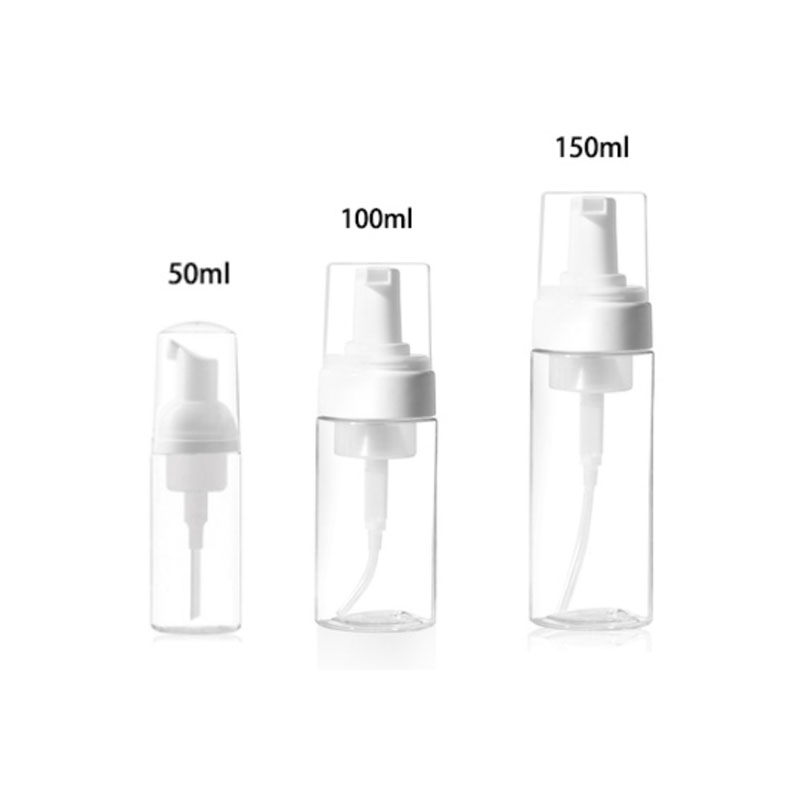 50/100/150/200Ml Schuim Fles Plastic Schuim Pomp Fles Lege Gezicht Wimpers Cosmetische Fles Cleaner zeepdispenser: 50ml 100ml 150ml