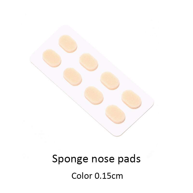 Blødt skum/silikone næsepuder selvklæbende briller eva næsepuder anti-slip briller ingen makeup næse puder briller næse puder: 2