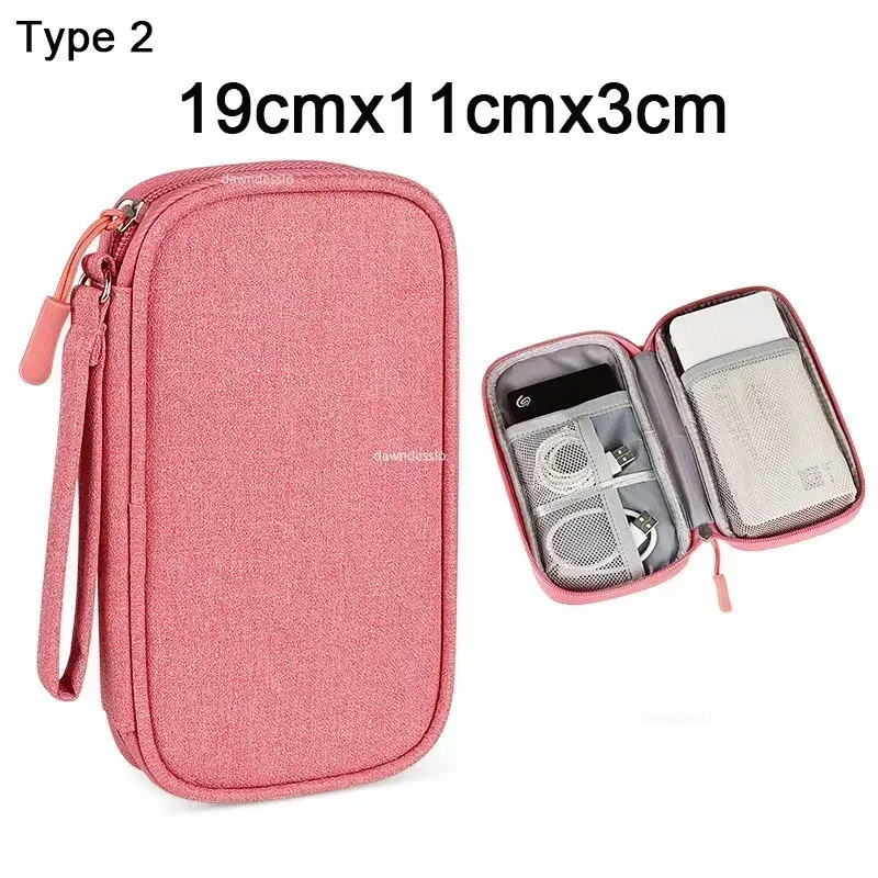 Kabel Aufbewahrung tasche wasserdichtes digitales elektronisches Zubehör Organizer tragbare Reise kabel Organizer Fall für Kabel ladegerät: Lila
