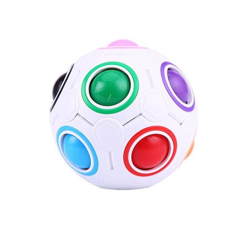 Fidget Toys Luminous Ball Stress Reliever Toy Rainbow Ball Fun Adult Cube Antistress Sensory Fidget Squishy Toy Creativity