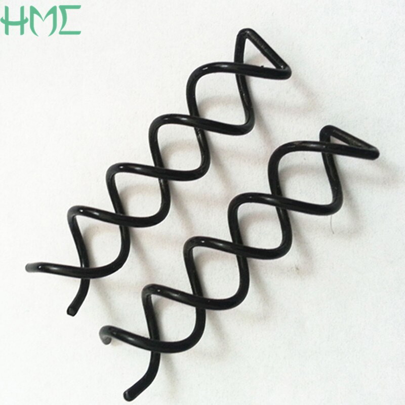 10 pz/lotto Spirale roteare Vite clip di Capelli Forcelle Torsione Trecce applicatori Barrette Nero Forcelle Dei Capelli Pettini Spiedi per Le Donne Cerimonia Nuziale Della Sposa