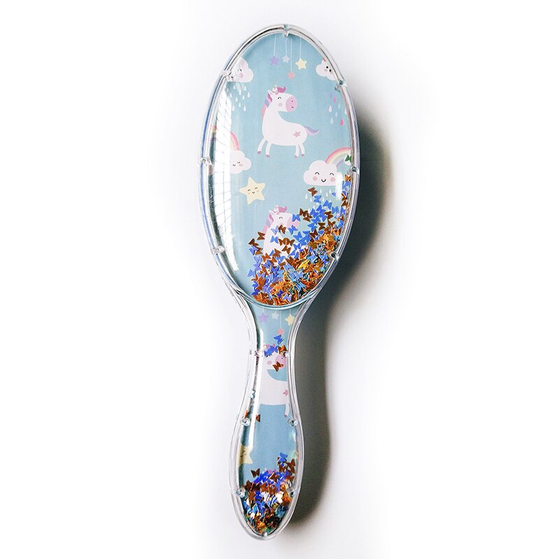 1pc Karikatur Niedlichen Ebene Anti-statische Haar Pinsel Massage Kamm Dusche Nass Detangle Haar Pinsel Salon Haar Styling werkzeuge Art Mädchen: 2