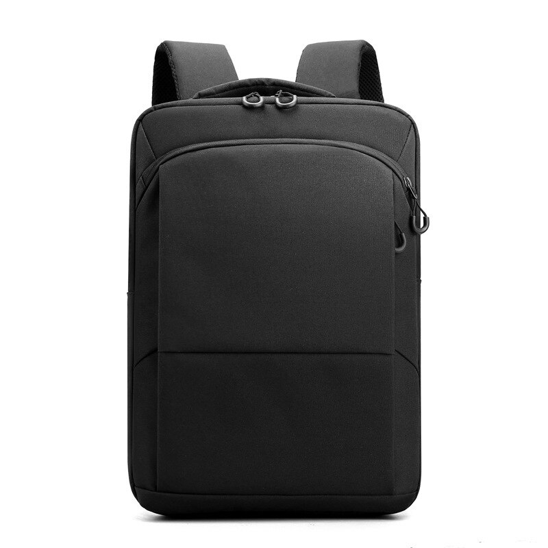 Oxford Men Backpack 15.6 Inch Laptop Large Capacity Multifunction Casual Student Backpack School Bags for Teenage: Black