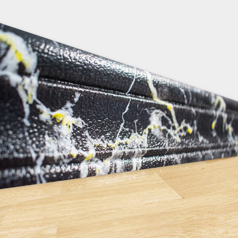 2.3M Length 3D Foam Wall Stickers Waterproof Waist Line Living Room Kitchen Baseboard Self-Adhesive Vintage Wallpaper Border: 10