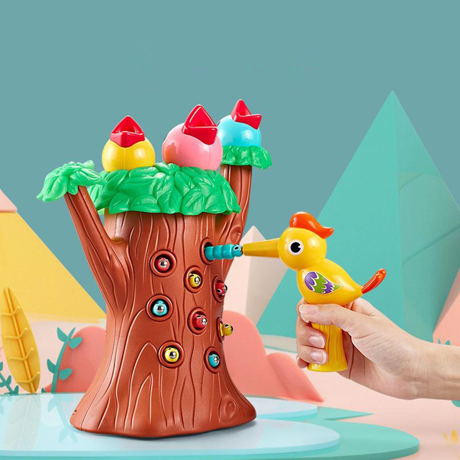 Educational Magnetic Woodpecker Toy for Age 3+ Role Play Preschool Toys Games Learning Toys