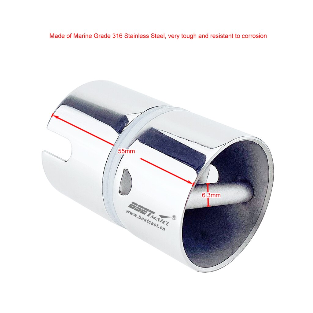 Marine Grade 316 Stainless Steel -In Swivel Gunnel Rod Holder Insert Rod Holder Adapter Fishing Rod Support Accessories