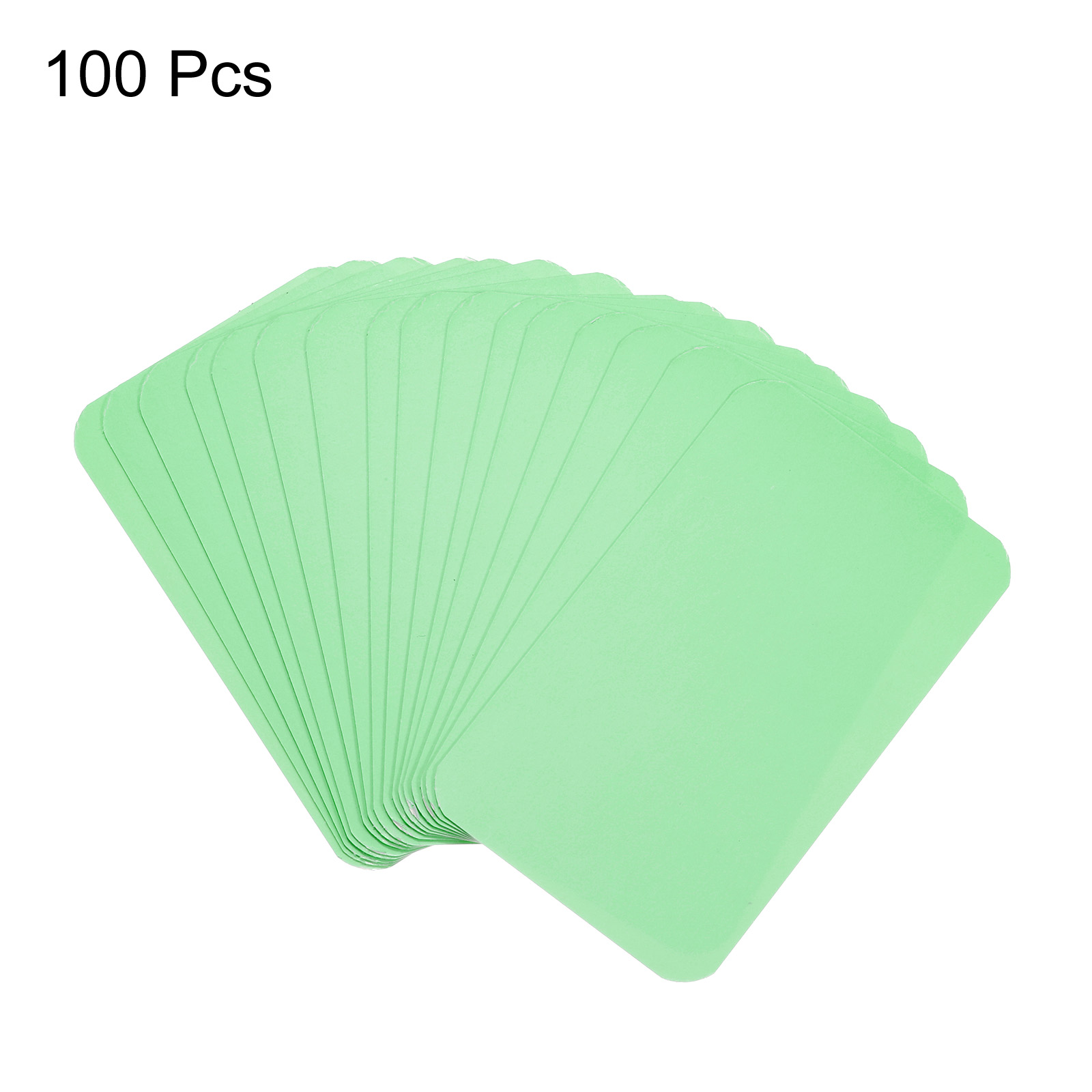 100 Stück 90 x 54 x 0,3 mm Kraftpapier-Karte, blanko, Visitenkarte, Nachricht, Hinweis, Dankeskarte, Schreibkarte, Etikett, Lesezeichen, Lernkarte: Blau