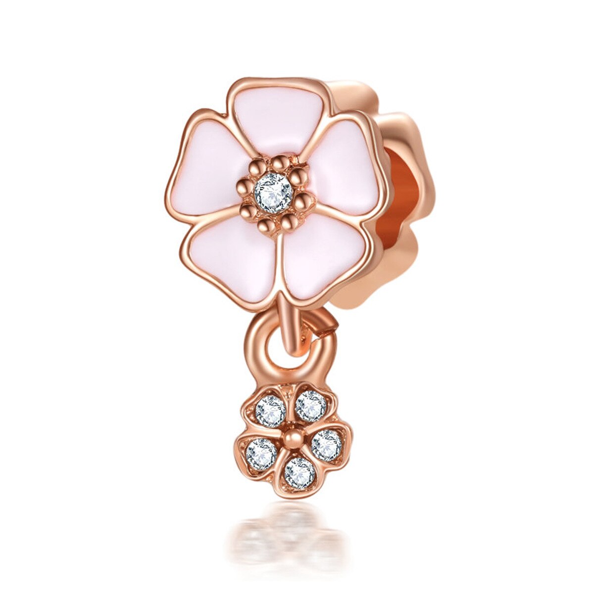 1pc 2022 roségoldene murmeln-schwester-lebensbaum-diy-perlen, passend für europäische Charme-armbänder, schmuckzubehör  v033