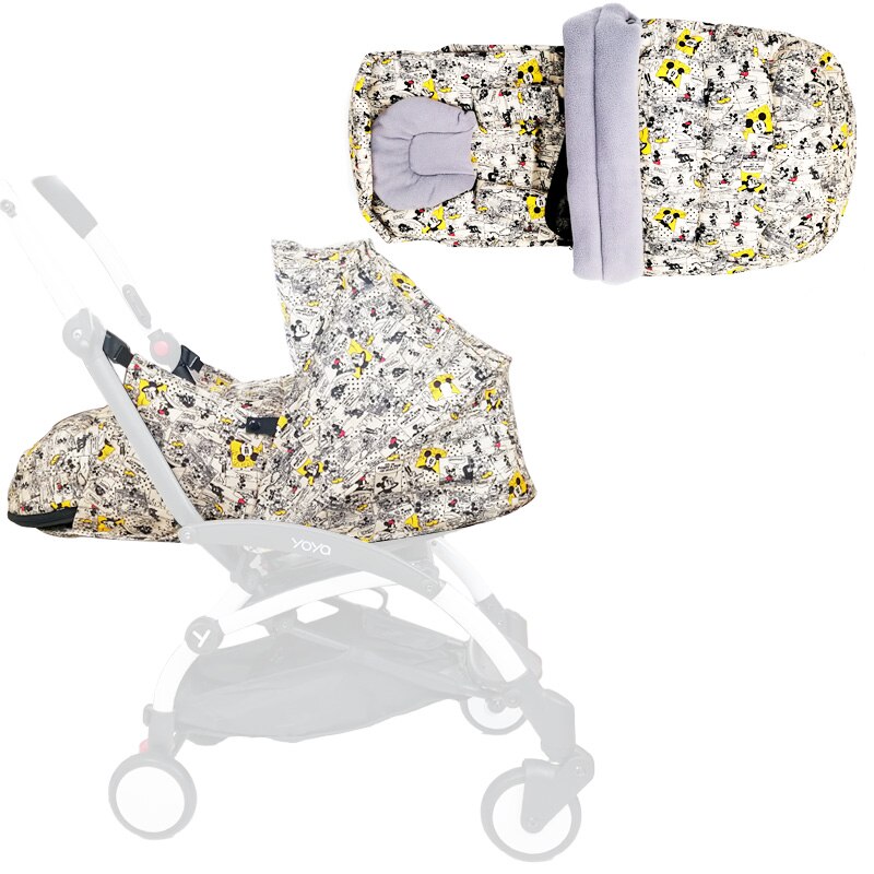 Cochecito de bebé recién nacido, nido de nacimiento para Babyzen Yoyo + Yoya Babytime, cesta de invierno de 0 a 6M, bolsa de dormir, accesorios para carritos: 05