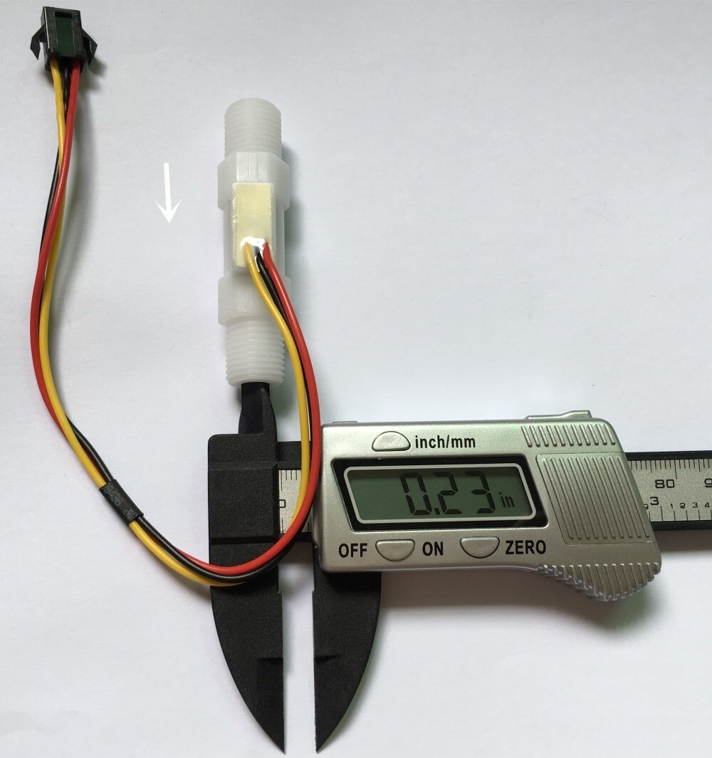 G1/4 Small size Plastic Water Hall flow sensor meter for beer coffee machine