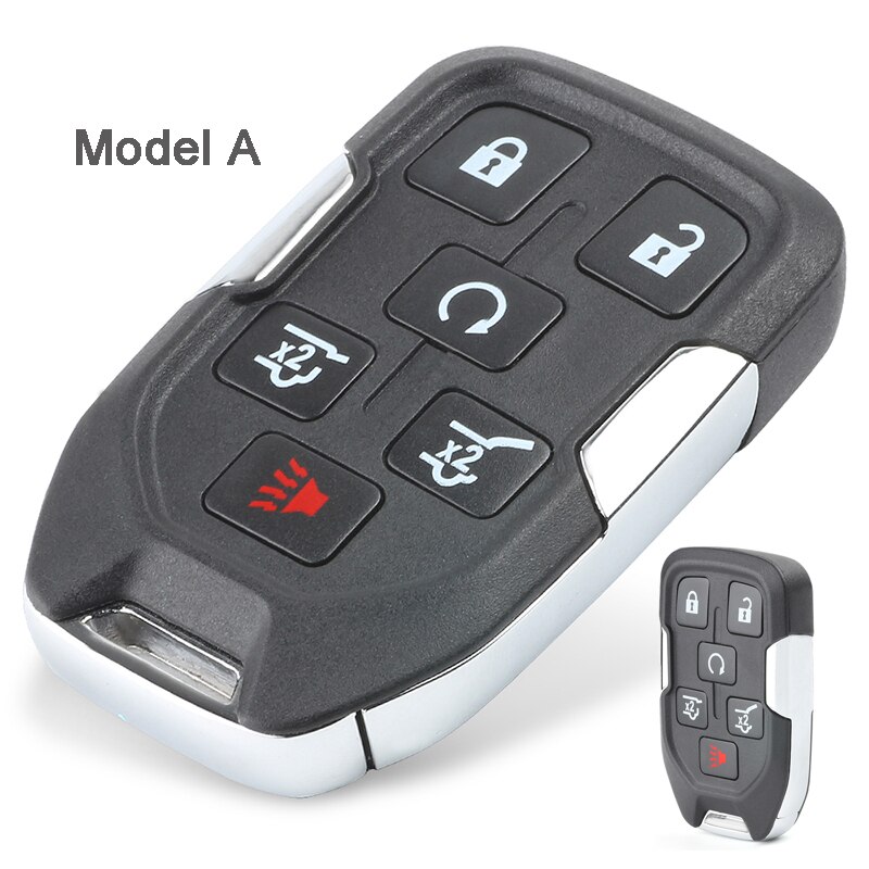 KEYECU for Chevrolet Suburban Tahoe, for GMC Yukon XL Replacement 5+1 6 Button Smart Remote Key Shell Case Fob FCC ID: HYQ1AA
