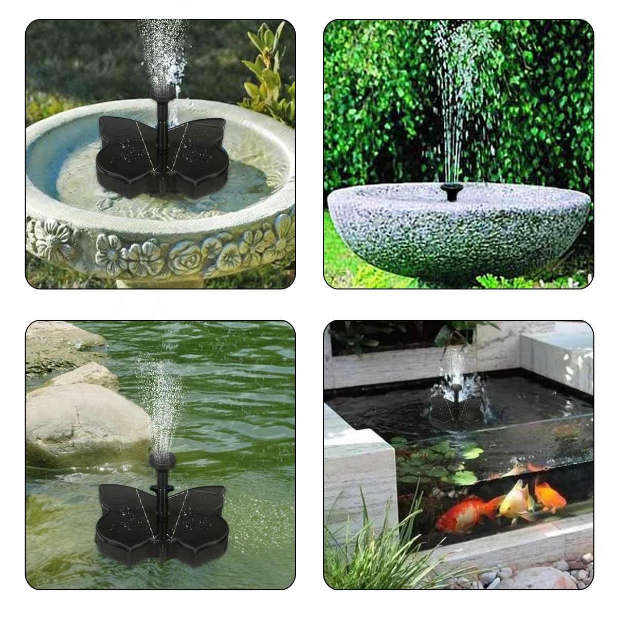 Floating Solar Fountain Solar Panel Powered Fountain Water Pump Garden Water Fountain Pool Pond Decoration Garden Decoration