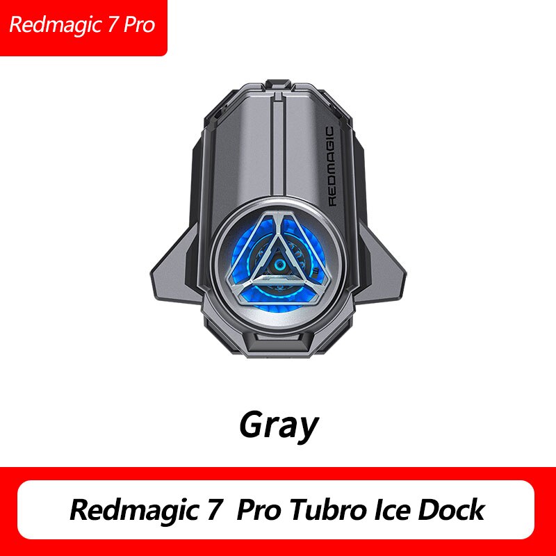 2022 Versie Nubia Redmagic Turbo Cooler Voor Redmagic 7 7 Pro Gaming Mobiele Telefoon Ice Dock Rgb Lichteffecten Ondersteuning app Controle: RedMagic 7Pro Gary