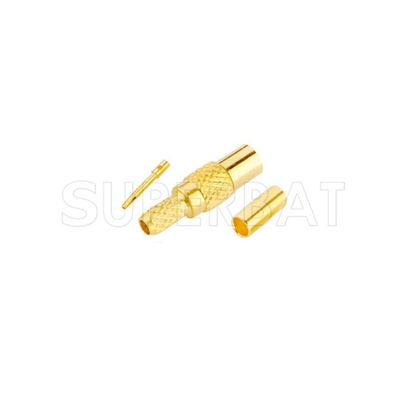 Superbat 10pcs MMCX Crimp Female RF Coaxial Connector for Cable RG174,RG188A,RG316,LMR100