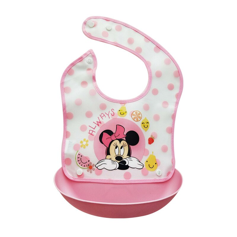 Saliva serviette EVA bol à aliments jetables étanches pour enfants, poche d'alimentation as45: Rose