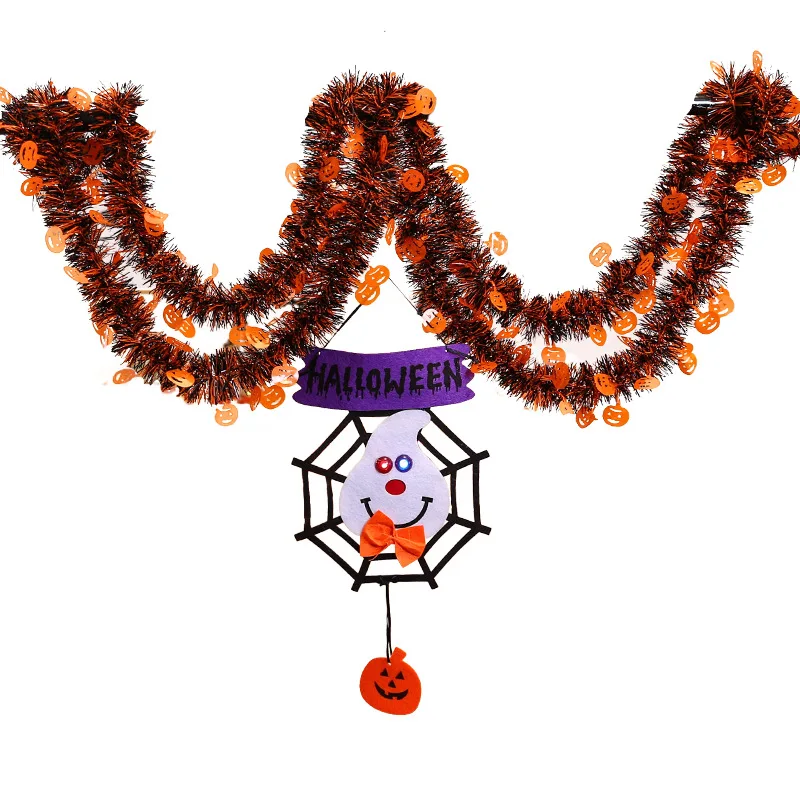 Rekwizyty robić dekoracji na Halloween, zawieszki z kwiatami latte, zaopatrzenie solidny, zawieszka z flagą dyni, ozdoby na Halloween