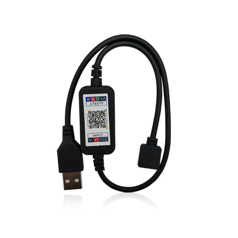 Bluetooth rgb musik controller app usb 5v 12v 24v rgb led controller för led strip light 5050 4 pin mini rgb controller