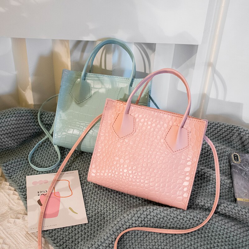 Damen-pu-umhängetaschen, einfarbige Party-Straße-schultertaschen, handtaschen