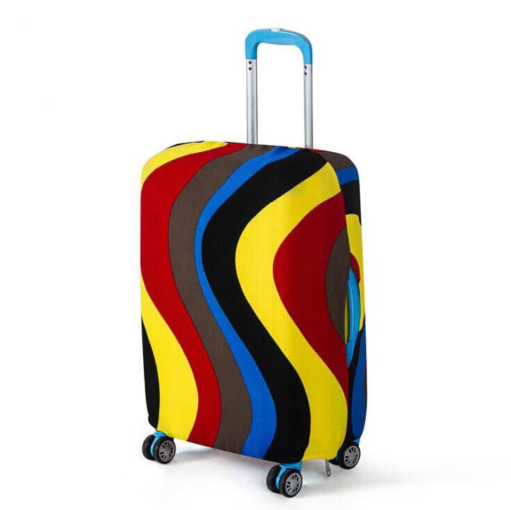 Wehyah Stretch Luggage Cover Suitcase Covers Travel Accessories Printed Striped Dust Cover 18&#39;&#39;-20&#39;&#39; Protective Case Solid ZY133: 9