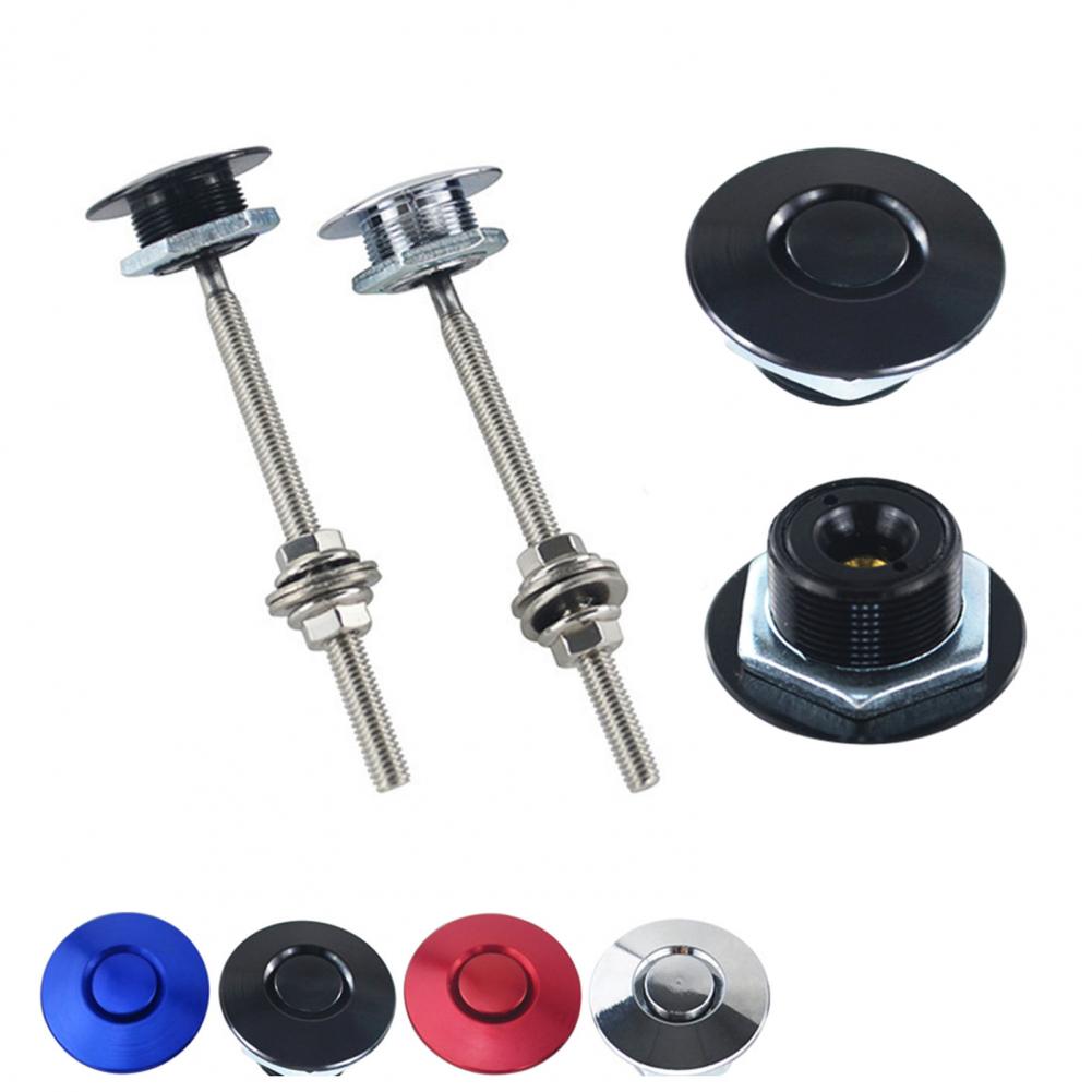 Car Hood Pins Lock Quick Latch Low Profile Lockable Push Button Hood Pins 25mm Dia Universal Auto Modified Mini Hood Lock