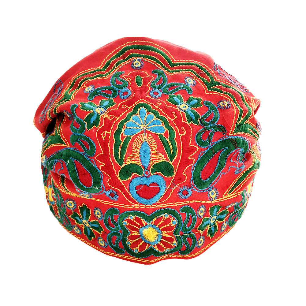 Chapeau pour femmes, Style mexicain ethnique Vintage, broderie de fleurs, Bandanas, imprimé rouge, chapeaux d'hiver pour femmes