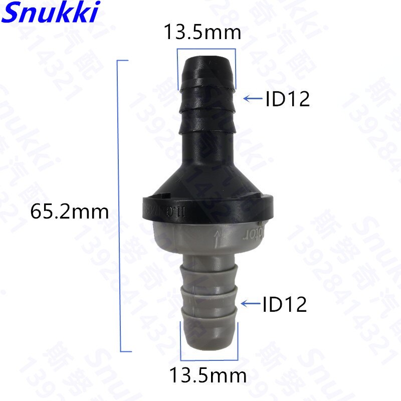 ID12 plastic one-way valve non-return valve one way valve air pump vacuum check valve 1pc a lot