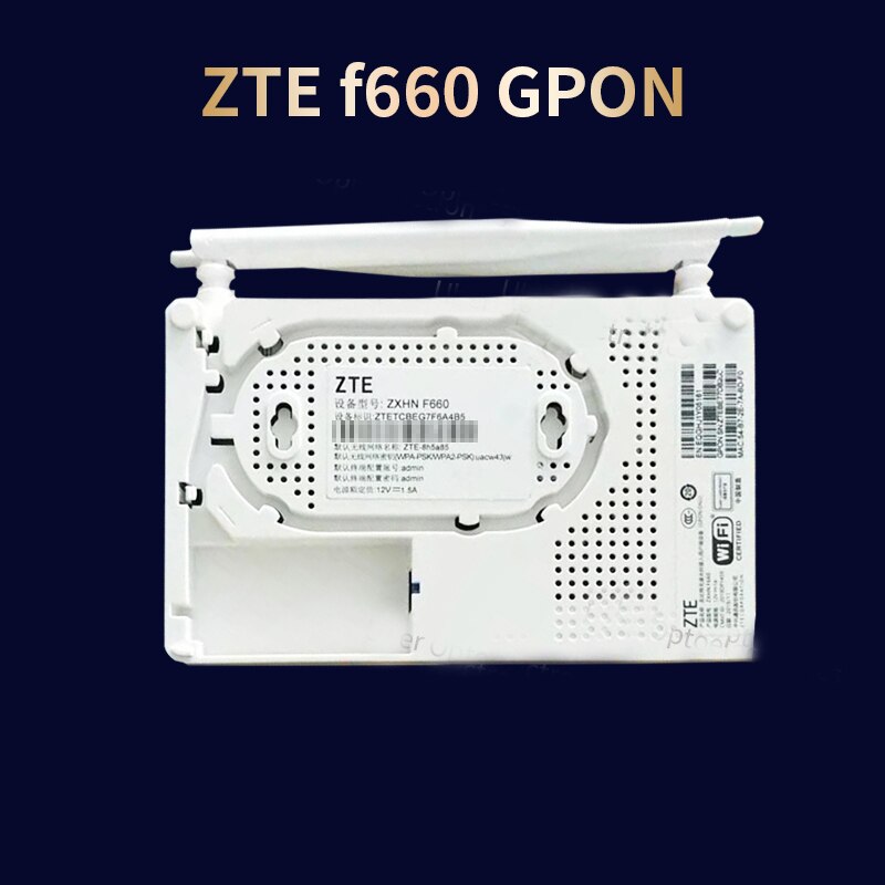 Neue Original ZTE ZXA10 F660 V8 GPON ONU 1GE + 3FE + 1 TÖPFE + WIFI Englisch Firmware Schluck FTTH faser Optische Terminal ONT