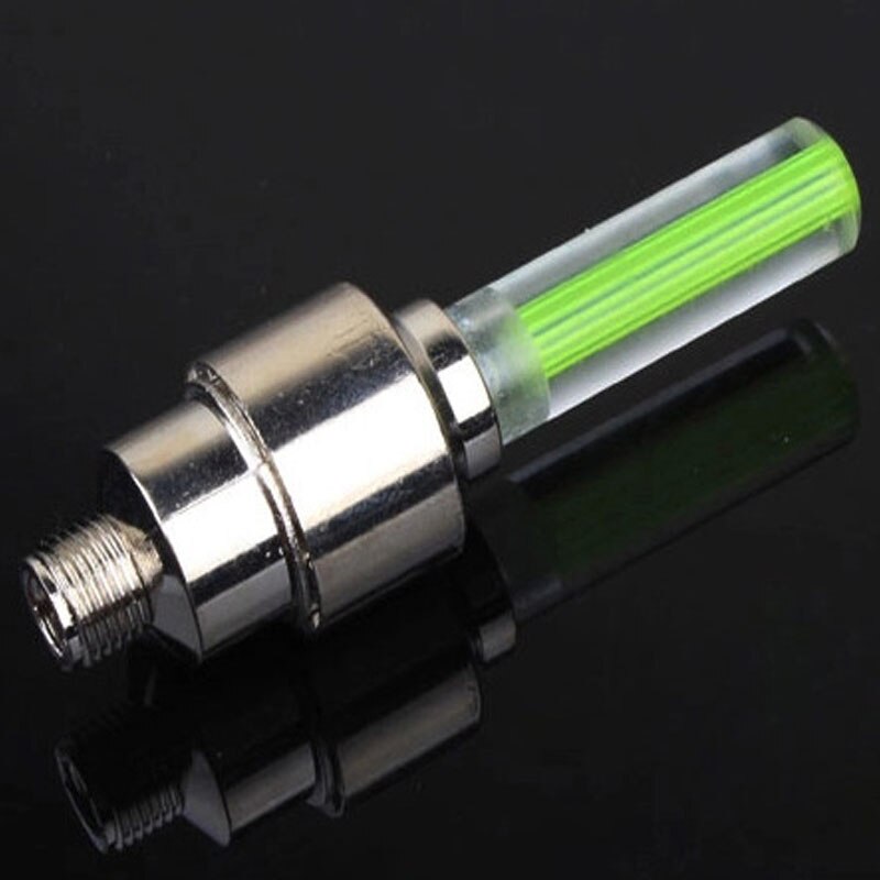 Fiets Auto Wiel Tire Flesdop Spoke Flash Led Verlichting Lamp Waterdicht Leds Tyre Ventieldopjes Wiel Spaken Led licht: Yellow