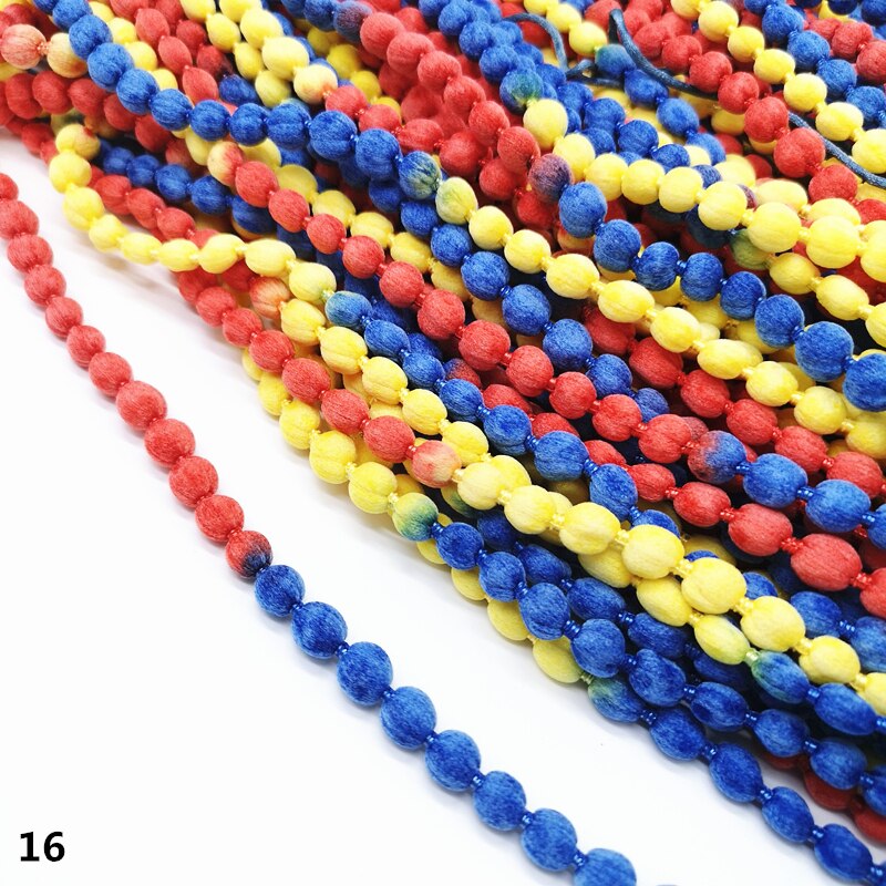 2 yards spetskant band pompom band sömnad spetstyg handgjorda pysseltillbehör: 16