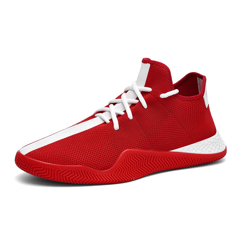Atmungsaktive betroffen Vamp Nicht-Unterhose Männer Socke Turnschuhe Turnhalle Joggen Athletisch Trainer Chaussure Homme Sport Tennis Schuhe Tenis Masculino: rot / 7